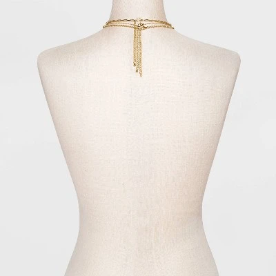 Beaded Chain Necklace Set 3pc - A New Day™ Rust 3 Beaded Chain Necklace Set 3pc - A New Day™ Rust - Image 2