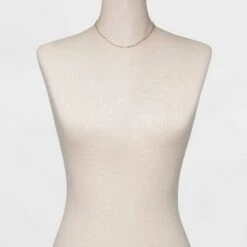 14K Gold Plated 16" Paperlink Chain Necklace - A New Day™