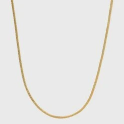 14K Gold Plated Herringbone Chain Necklace - A New Day™ -A New Day popular shop unnamed file 2893