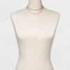 Two Row Rhinestone Chain Necklace - A New Day™ Gold -A New Day popular shop unnamed file 2894