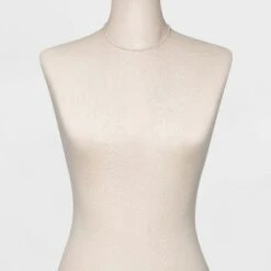 Silver Cubic Zirconia Chain Necklace - A New Day™