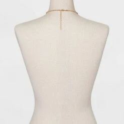 Crystal Rhinestone Chain Necklace - A New Day™ Gold -A New Day popular shop unnamed file 2916