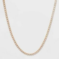 Crystal Rhinestone Chain Necklace - A New Day™ Gold -A New Day popular shop unnamed file 2917