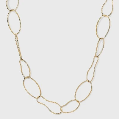 Abstract Link Chain Necklace - A New Day™ Gold 7 Abstract Link Chain Necklace - A New Day™ Gold - Image 5