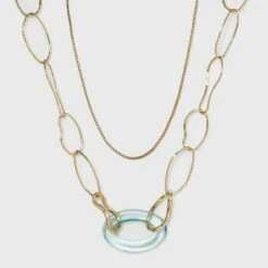 Layered Link Chain Necklace - A New Day™ Gold -A New Day popular shop unnamed file 2938