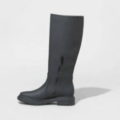 Women's Judy Lug Soled Tall Boots - A New Dayâ„¢ Black