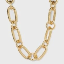 Chunky Oval Open Chain Necklace - A New Day™ Gold -A New Day popular shop unnamed file 2941
