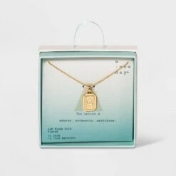 Silver Plated Initial Tag Pendant Necklace - A New Day™ Gold -A New Day popular shop unnamed file 2982