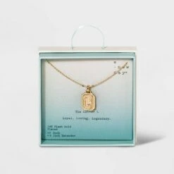 Silver Plated Initial Tag Pendant Necklace - A New Day™ Gold -A New Day popular shop unnamed file 2993