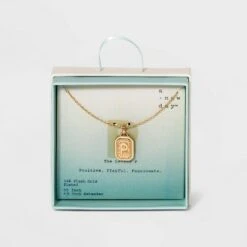 Silver Plated Initial Tag Pendant Necklace - A New Day™ Gold -A New Day popular shop unnamed file 2997