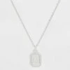 Silver Plated Initial Tag Pendant Necklace - A New Day™ -A New Day popular shop unnamed file 3008