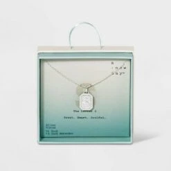 Silver Plated Initial Tag Pendant Necklace - A New Day™ -A New Day popular shop unnamed file 3031