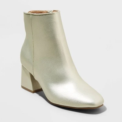 Women's Adele Block Heeled Ankle Boots - A New Day™ Gold 11 Women's Adele Block Heeled Ankle Boots - A New Day™ Gold - Image 9