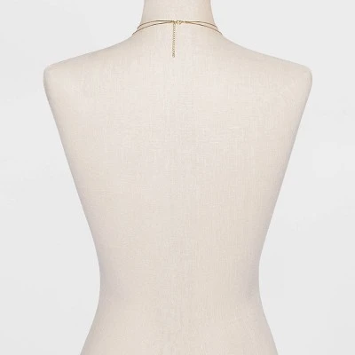 Silver Plated Layered Gold Necklace - A New Day™ Strawberry Quartz 5 Silver Plated Layered Gold Necklace - A New Day™ Strawberry Quartz - Image 3