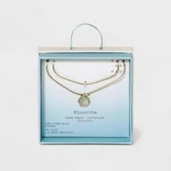 Silver Plated Layered Gold Necklace - A New Day™ Strawberry Quartz 15 Silver Plated Layered Gold Necklace - A New Day™ Strawberry Quartz -A New Day popular shop unnamed file 3074