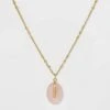 Silver Plated Rose Quartz Pendant Necklace - A New Day™ Gold -A New Day popular shop unnamed file 3077
