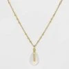 Silver Plated Opalite Pendant Necklace - A New Day™ Gold