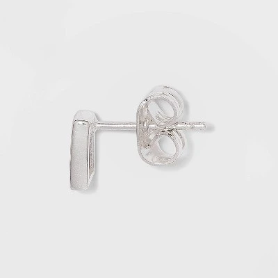 Sterling Silver Rectangle Cubic Zirconia Pendant Necklace Earring Set - A New Day™ Metallic Silver 4 Sterling Silver Rectangle Cubic Zirconia Pendant Necklace Earring Set - A New Day™ Metallic Silver - Image 2