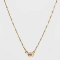 Bezel Gem Necklace - A New Day™ Gold -A New Day popular shop unnamed file 3117