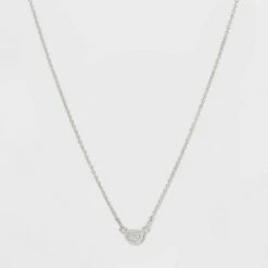 Bezel Gem Necklace - A New Day™ Gold -A New Day popular shop unnamed file 3118