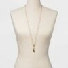 Long Teardrops Pendant Necklace - A New Day™ Gold -A New Day popular shop unnamed file 3125