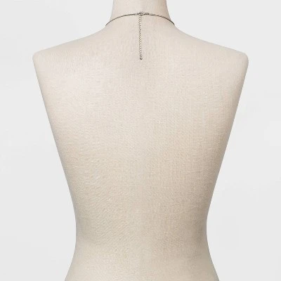 Pendant Ring Statement Necklace - A New Day™ Silver 4 Pendant Ring Statement Necklace - A New Day™ Silver - Image 2