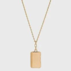 Solid Rectangle Statement Necklace - A New Day™ Gold 7 Solid Rectangle Statement Necklace - A New Day™ Gold -A New Day popular shop unnamed file 3142