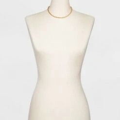 Gold Twisted Chain Necklace - A New Day™ Gold