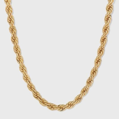 Gold Twisted Chain Necklace - A New Day™ Gold 5 Gold Twisted Chain Necklace - A New Day™ Gold - Image 3