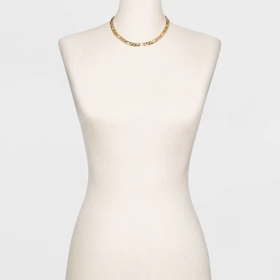 Gold Curb Chain Necklace - A New Day™ Gold 3 Gold Curb Chain Necklace - A New Day™ Gold