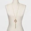 Filigree and Tassel Long Statement Necklace - A New Day™ Gold 2 Filigree and Tassel Long Statement Necklace - A New Day™ Gold -A New Day popular shop unnamed file 3176