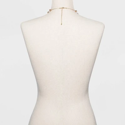 Brass Beaded Necklace - A New Day™ Gold 4 Brass Beaded Necklace - A New Day™ Gold - Image 2