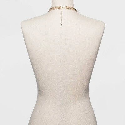 3 Row Paperclip Chain Necklace - A New Day™ Silver 4 3 Row Paperclip Chain Necklace - A New Day™ Silver - Image 2