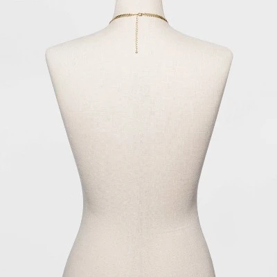 Fishbone Chain Necklace - A New Day™ Gold 4 Fishbone Chain Necklace - A New Day™ Gold - Image 2