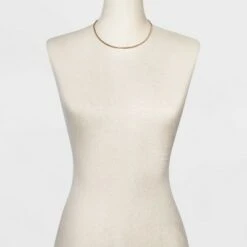 Snake Chain Necklace - A New Day™ Gold