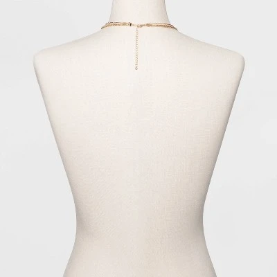 Two Row Layered Necklace - A New Day™ Gold 4 Two Row Layered Necklace - A New Day™ Gold - Image 2