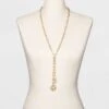 Linked Chain and Discs Long Necklace - A New Day™ Gold 1 Linked Chain and Discs Long Necklace - A New Day™ Gold -A New Day popular shop unnamed file 3222