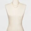Three Row Layered Necklace - A New Day™ Gold 2 Three Row Layered Necklace - A New Day™ Gold -A New Day popular shop unnamed file 3234