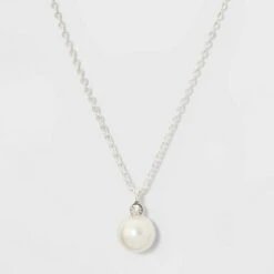 Glass Necklace - A New Day™ Pearl -A New Day popular shop unnamed file 3249