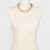 Thick Chain Link Necklace - A New Day™ Gold