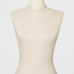 Small Circle Pendent Necklace - A New Day™ Gold