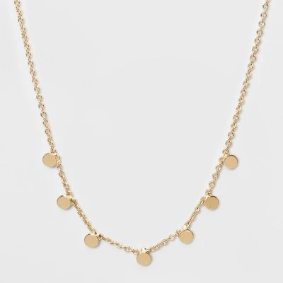 Small Circle Pendent Necklace - A New Day™ Gold 4 Small Circle Pendent Necklace - A New Day™ Gold - Image 2