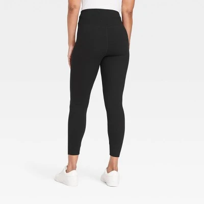 Women's Crossover V-Waistband Leggings - A New Day™ Black 3 Women's Crossover V-Waistband Leggings - A New Day™ Black