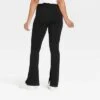 Women's High Waisted Split Hem Flare Leggings with Ribbed Waistband - A New Day™ Black -A New Day popular shop unnamed file 3313