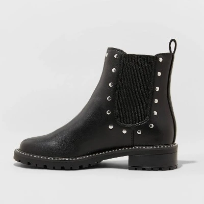 Women's Sasha Studded Chelsea Boots - A New Day™ Black 3 Women's Sasha Studded Chelsea Boots - A New Day™ Black