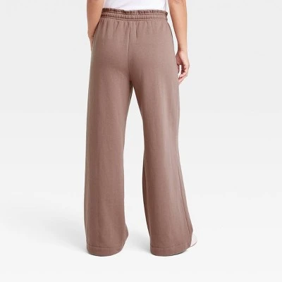 Women's High-Rise Wide Leg Fleece Pants - A New Day™ 3 Women's High-Rise Wide Leg Fleece Pants - A New Day™