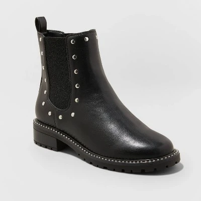 Women's Sasha Studded Chelsea Boots - A New Day™ Black 7 Women's Sasha Studded Chelsea Boots - A New Day™ Black - Image 5