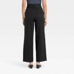 Women's High-Rise Wide-Leg Paperbag Pants - A New Day™