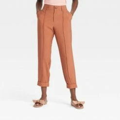 Women's High-Rise Slim Straight Leg Pintuck Ankle Pants - A New Day™ -A New Day popular shop unnamed file 3366