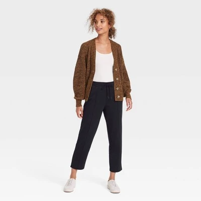 Women's High-Rise Knit Drawstring Ankle Pull-On Pants - A New Day™ 4 Women's High-Rise Knit Drawstring Ankle Pull-On Pants - A New Day™ - Image 2